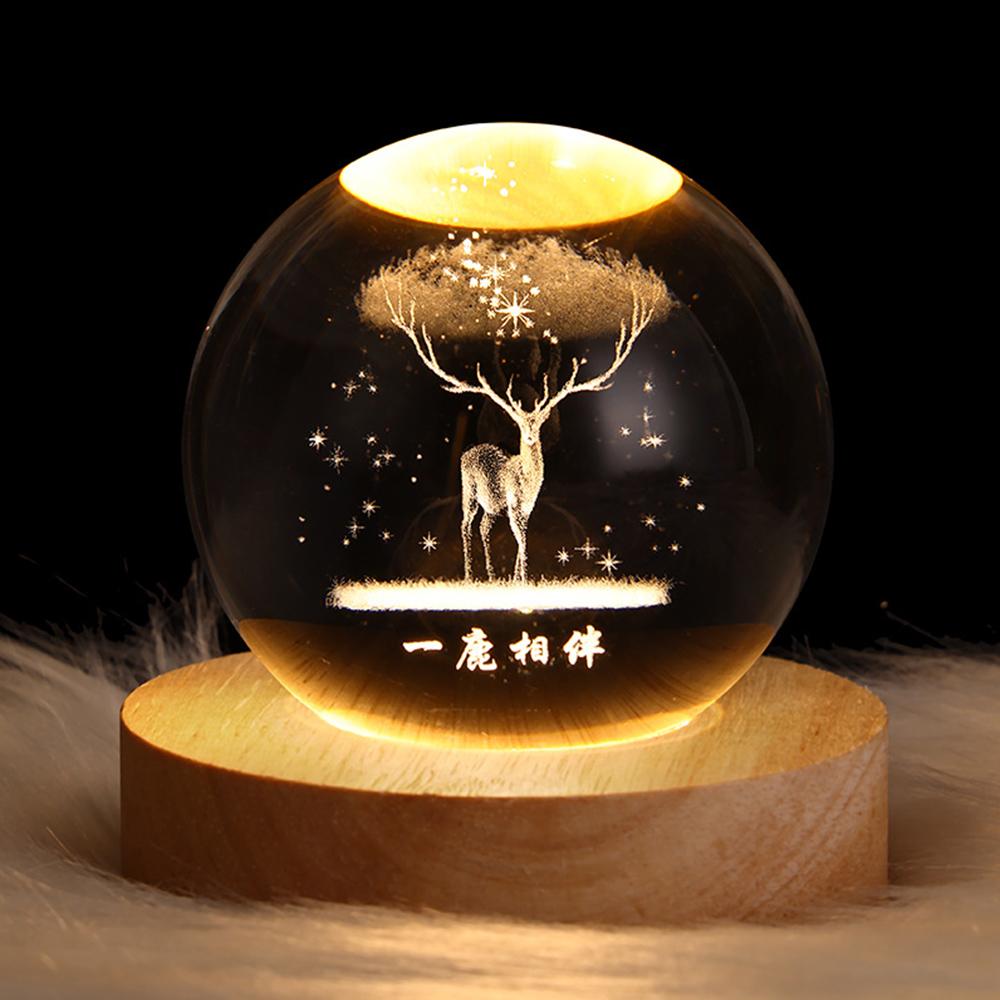 LED Crystal Ball Lamp Table Lamp Night Light